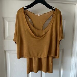 RACHEL Rachel Roy Golden Brown Tank Top